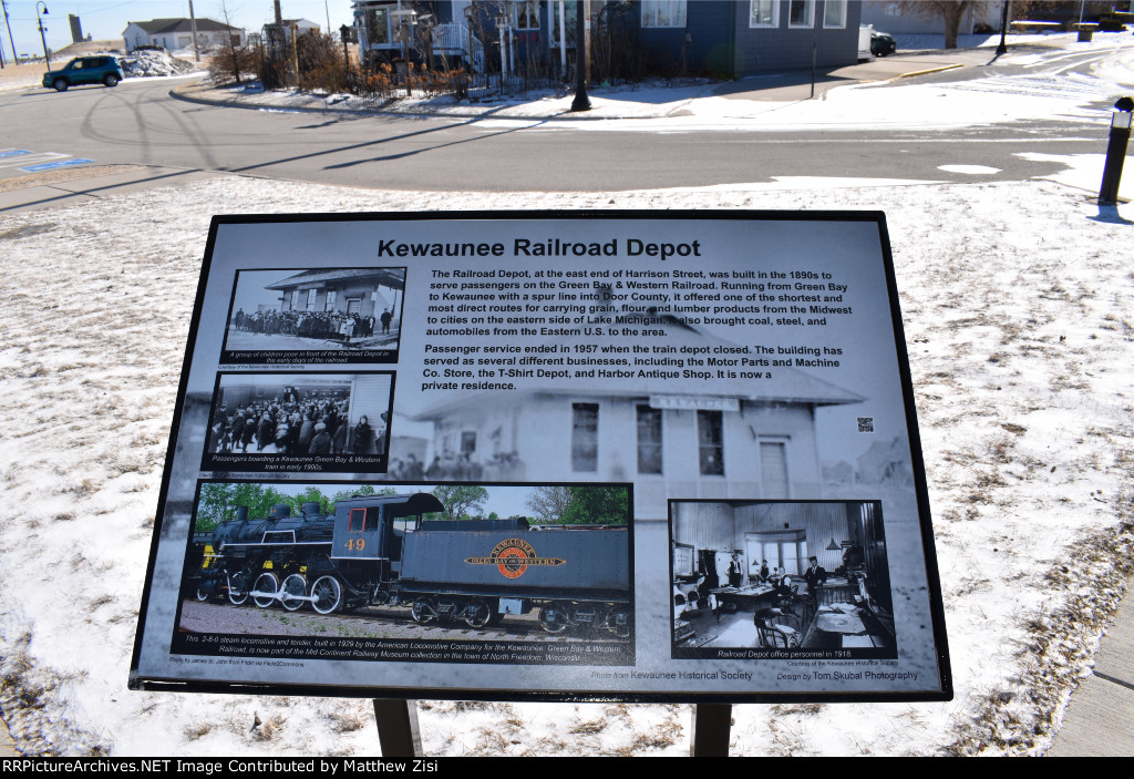 Kewaunee Green Bay & Western Railroad Station